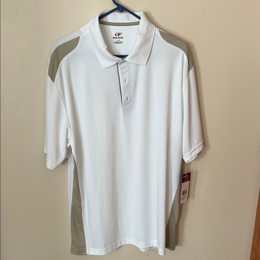 Top flite men’s golf polo XL NWT *tiny flaw*